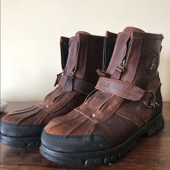 Brown leather Ralph Lauren Boots - Picture 2 of 4